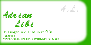 adrian libi business card